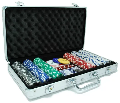 Image de HOT Games Mallette de poker en aluminium 300 jetons 11 grammes Set de poker