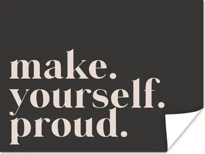 Produktbild von MuchoWow® Poster Zitate - Mach dich stolz - Selbstliebe - Selbstvertrauen - Text 40x30 cm - Plakate für die Wände - Poster Wohnzimmer
