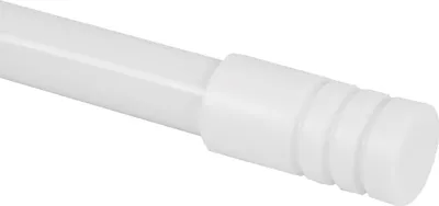 Produktbild von Gardinenstange "Modern" ausziehbar 115 bis 200 cm, Durchmesser 16mm/19mm - Edelstahl - Stil-Garnitur, 1-Lauf Metall Stange