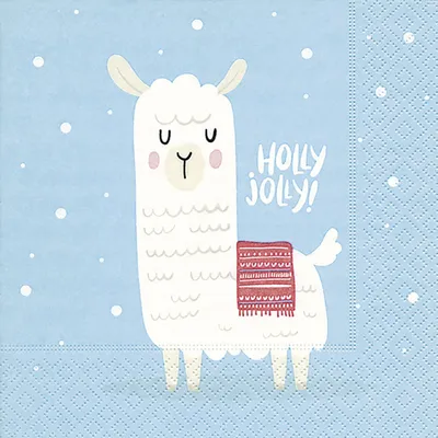 Produktbild von Paper + Design Holly Jolly, Blau, Weiß, Papier, Abbildung, 330 mm, 330 mm, 2 mm