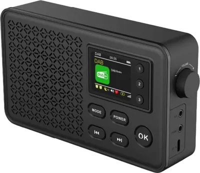 Zdjęcie produktu dla Denver DAB-57, Przenośny, DAB+, FM, 10 W, 4,5 cm (1.77"), 3,5 mm, USB Type-C