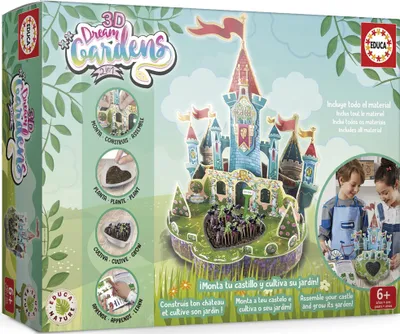 Productafbeelding van Educa 3D Kasteel Speelgoed - Droomtuinen Bouwset voor Kinderen