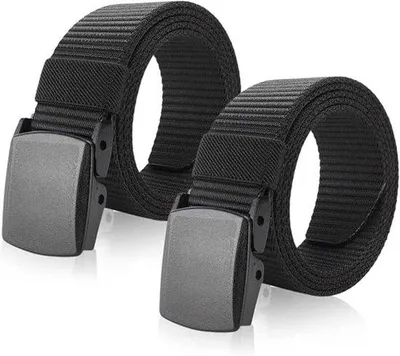 Imagen del producto de Dos correas de nylon para hombre - 130 cm - correas de trabajo - correas elásticas - color - unisex - correas de alta calidad