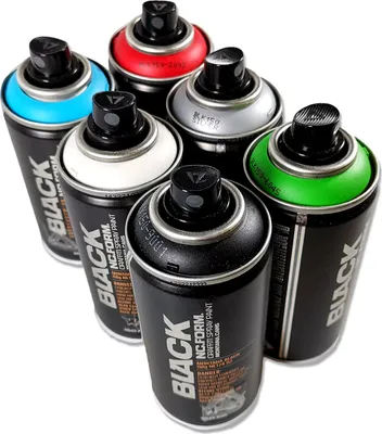 Produktbild von Sprühlack | Montana BLACK Mini | 6 Farben Set | 6x150ml