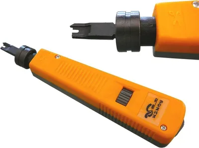 Productafbeelding van Netwerk Punch Down Tool - Kabel Puncher - Netwerk Installatie - Drukvariabele - 24.6 cm - Grijs