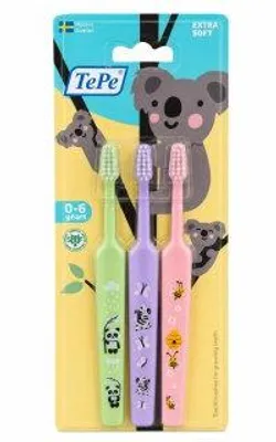 Produktbild von TePe Mini Zahnbürste Toothbrush 3 pcs Extra Soft
