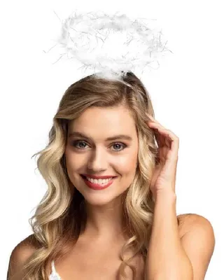 Imagen del producto de Diadema con motivos de ángeles y halo - Talla única
