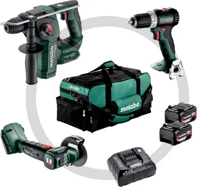 Produktbild von Metabo Combo Set 3.1.1 Akku Bohrschrauber Schleifer Hammer Ladegerät 685235000