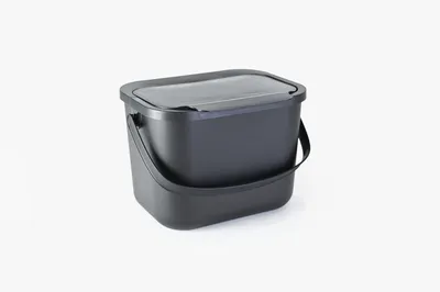 Obrázok produktu pre Kôš na organický odpad, kompostovací kôš, objem 6 litrov, čierny, Mini Bini