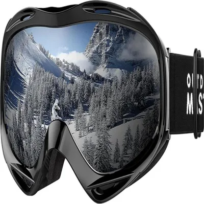Produktbild von Skimaske – Antibeschlag-Skibrille, staubdicht, winddicht, 100 % UV400-Schutz, Snowboardbrille für Damen und Herren, Jungen und Mädchen