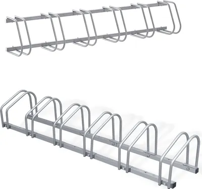 Image de TolleTour Béquille pour vélo arrière Béquille multiple 6 vélos Argent en différentes tailles