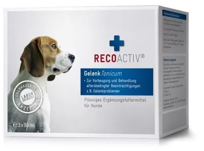 Produktbild von Recoactiv Gelenk Tonicum Kurpackung f.Hunde 3X90 ml