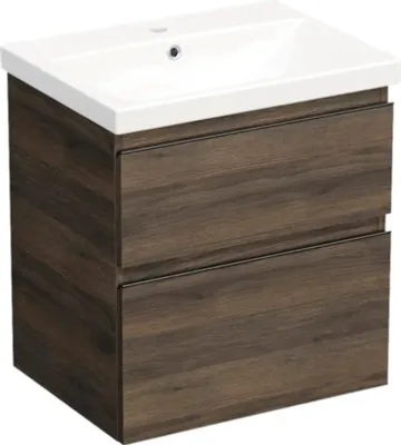 Obrázok produktu pre Umývadlo so skrinkou do kúpeľne Jungborn TRENTA 60 cm dub tabak gladstone