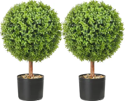 Zdjęcie produktu dla Sztuczna roślina sztuczny bukszpan topiary 2 szt