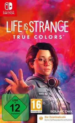 Cover art for the video game Life is Strange: True Colors, featuring the main character Alex Chen against a vibrant, abstract background.