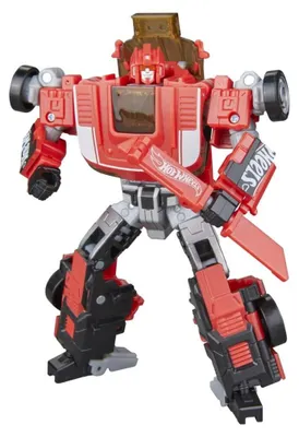 Imagen del producto de Figura de acción coleccionable Transformers x Hot Wheels, eluxe, modelo GT-Scorcher, 13 cm