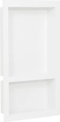 Zdjęcie produktu dla Wnęka prysznicowa z 2 półkami, biała, połysk, 41x69x9 cm