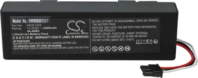 Produktbild von vhbw Akku kompatibel mit Cecotec Conga 3290, 3890, 3390, 3790, 3590, 3490, 3690 Saugroboter (3200 mAh, 14,4 V, Li-Ion)