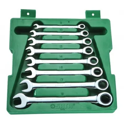 Produktbild von SATA 08008 Ratschen-Ringgabelschlüsselsatz