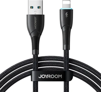 Produktbild von Joyroom Starry Series SA32-AL3 3A USB-A / Lightning Kabel 1m - schwarz