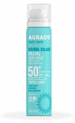 Imagen del producto de Bruma facial protectora solar SPF 50, spray, 75 ml