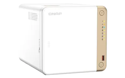 Produktbild von QNAP TS-462 - NAS-Server - 4 Schächte - SATA 6Gb/s - RAID RAID 0, 1, 5, 6, 10, JBOD - RAM 4 GB - 2.5 Gigabit Ethernet - iSCSI Support