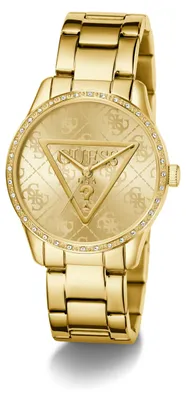 Produktbild von GUESS Analoguhr Damen Ladies Gold Tone Analog Watch Gold GW0987L2