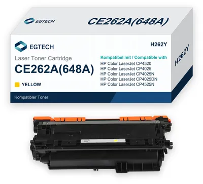Produktbild von Toner kompatibel mit HP CE262A Gelb Color CP4520 CP4025 CP4025N CP4525N CP4025DN