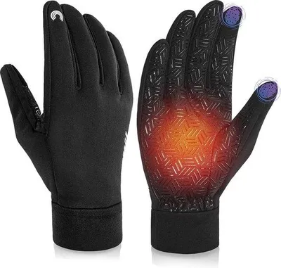 Produktbild von 12 °C -18 °C: Winterhandschuhe für kaltes Wetter, wasserdichte Skihandschuhe für Damen und Herren mit Touchscreen-Funktion