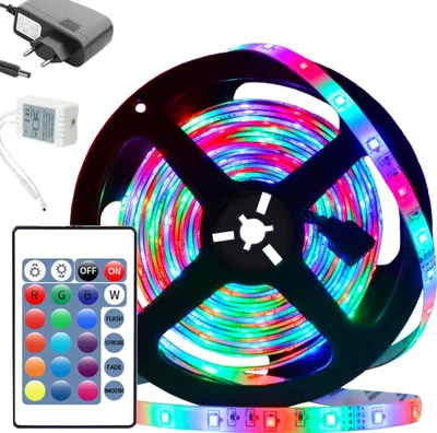 Obrázok produktu pre Verk 12258 LED pásik RGB 3528 5 m s diaľkovým ovládaním