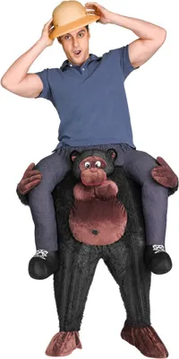 Produktbild von Carry Me Kostüm Gorilla - Huckepack Fasching Affe Größe: M-L