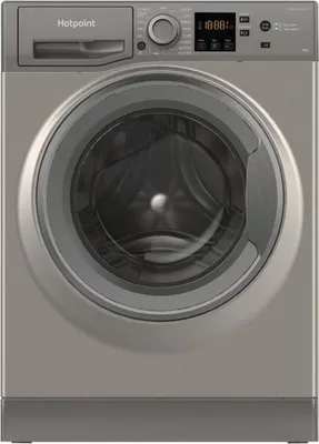 Hubot HOTPOINT NSWM946GGFR Waschmaschine – 9 kg – Induktion – L60 cm – 1400 U/min – Graphit