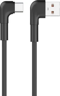 Image de Câble de charge rapide coudé USB - USB-C 1,0m 3A