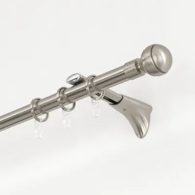Produktbild von Gardinia Träger Universal Chicago edelstahl-optik, Ø 20 mm, 15 cm