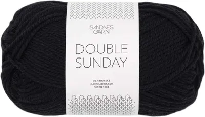 Produktbild von Sandnes Double Sunday 50g - 100% Wolle 1099 svart
