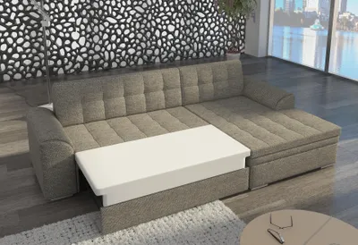 Immagine prodotto di Design divano letto divano imbottito soggiorno divano angolare divano Textl tessuto set