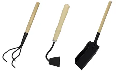 Productafbeelding van Centi Tuingereedschap 3 delige set met Plantschep - Handcultivator - Schoffel