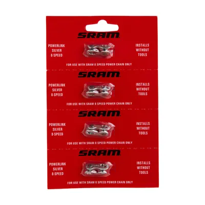 Obrázok produktu pre SRAM 72.2742.200.750 Zámok reťaze Power Link 6/7/8 rýchlostí, strieborný (4 kusy)