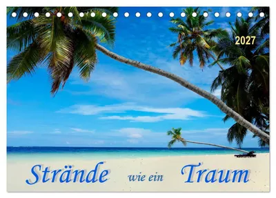 Produktbild von Strände wie ein Traum (Tischkalender 2027 DIN A5 quer), CALVENDO Monatskalender