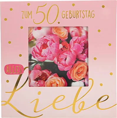 Produktbild von 3D Klappkarte Musik Motiv 5 - Zum 50. Geburtstag alles Liebe