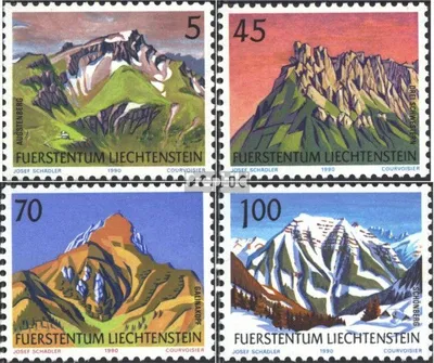 Produktbild von Briefmarken Liechtenstein 1990 Mi 993-996 (kompl.Ausg.) gestempelt Freimarken