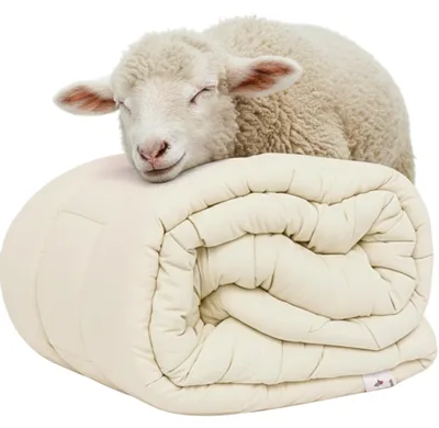 Produktbild von Textom Schafwoll-Decke 200x220 cm Winter Warm