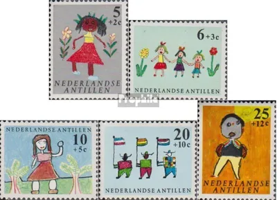 Produktbild von Briefmarken Niederländische Antillen 1963 Mi 132-136 (kompl.Ausg.) postfrisch Jugendwohlfahrt