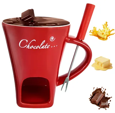 Schokoladenfondue-Becher, Kunststoff, 1 Stück, hitzebeständig