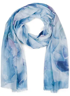 Produktbild von styleBREAKER Damen Schal mit Marmor Muster | leichtes Halstuch 180x74 cm | weiche Viskose in Pastell | edle Stola für Sommer & Übergang