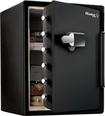 Image de Coffre-fort Ignifugé et Résistant à l'Eau MASTER LOCK, 56,5 L, Code Tactile, Alarme