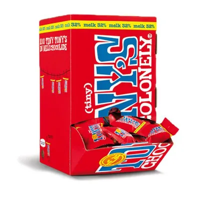 Produktbild von Tony's Chocolonely - Schokolade Tony Chocolonely Tiny Milk Box 100 PCs | Spender ein 100 Stück