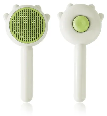 Immagine prodotto di Spazzola per gatti, spazzola per il sottopelo con sistema di pulizia a un click, delicata sulla pelle, ideale per cani a pelo corto