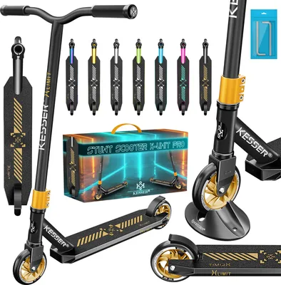 Produktbild von KESSER® Stunt Scooter X-Limit-Pro 360° Lenkung Funscooter Stuntscooter mit Ständer ABEC 9 Kugellagern, 110 mm PolyurethanRäder , Kickscooter Tretroller Cityroller Trick Roller für Kinder Erwachsene