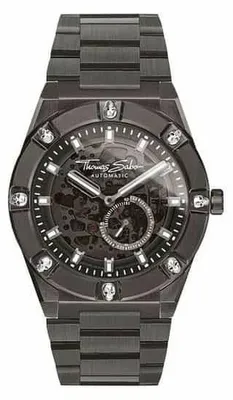 Produktbild von Thomas Sabo Armbanduhr Herren Rebel at Heart Rebel Automatic Schwarz WA0336-202-217-44 MM